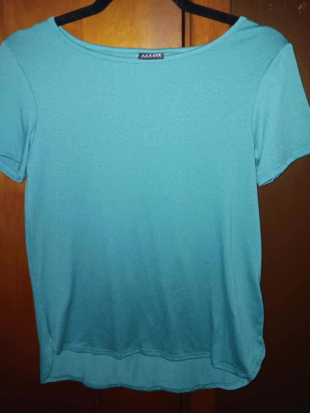 ALLOY Teal Short Sleeve Knit Top